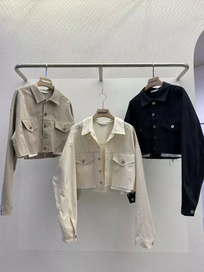 New Open - Korean Women Fashion - #womensfashion - Crop Deggi Jacket - 2