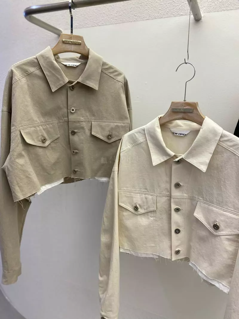 New Open - Korean Women Fashion - #momslook - Crop Deggi Jacket - 4