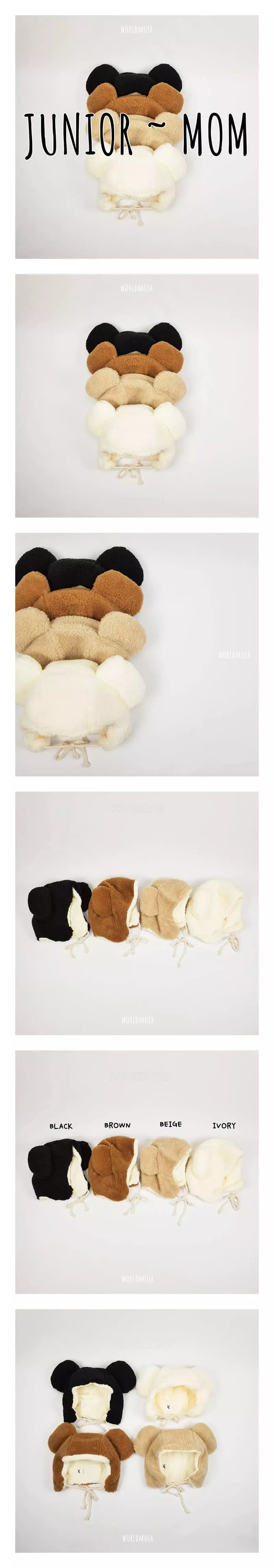 New World - Korean Children Fashion - #designkidswear - Bear Bbogle Hat Mom