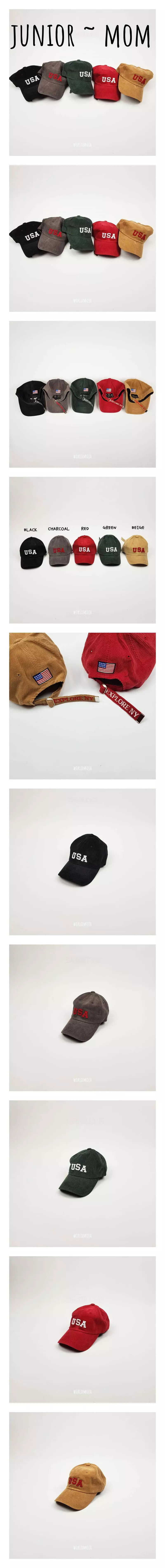 New World - Korean Children Fashion - #discoveringself - USA Corduroy Cap Adult