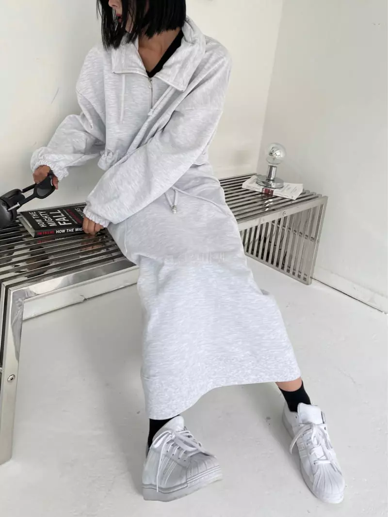 Newjersey - Korean Women Fashion - #romanticstyle - Terry Cargo Zip-up Set - 5