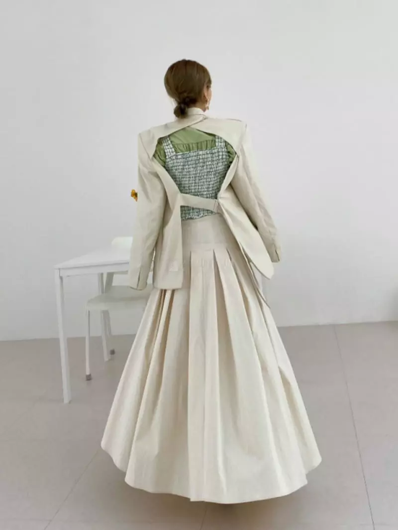 Newtro_Mood - Korean Women Fashion - #momslook - Cellin Long Skirt - 3