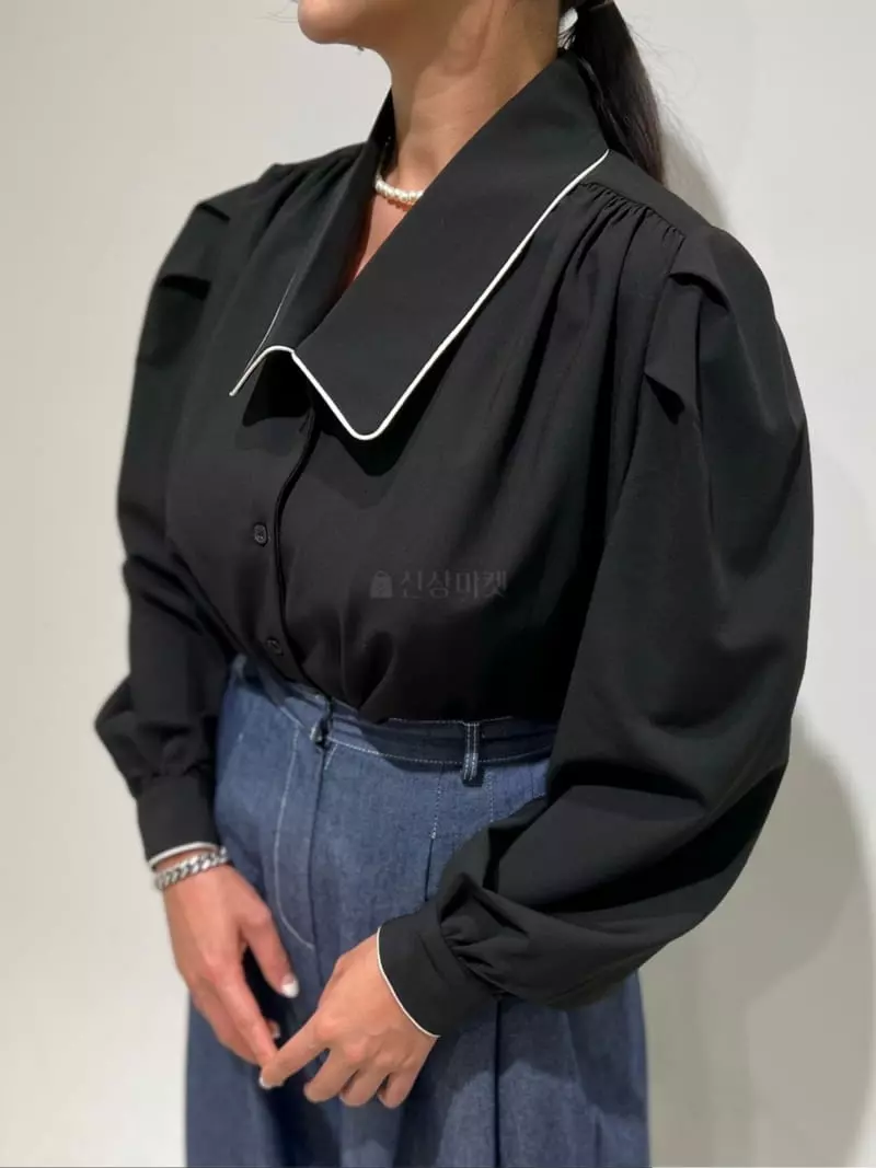Newtro_Mood - Korean Women Fashion - #momslook - Pping Stripes Blouse - 10