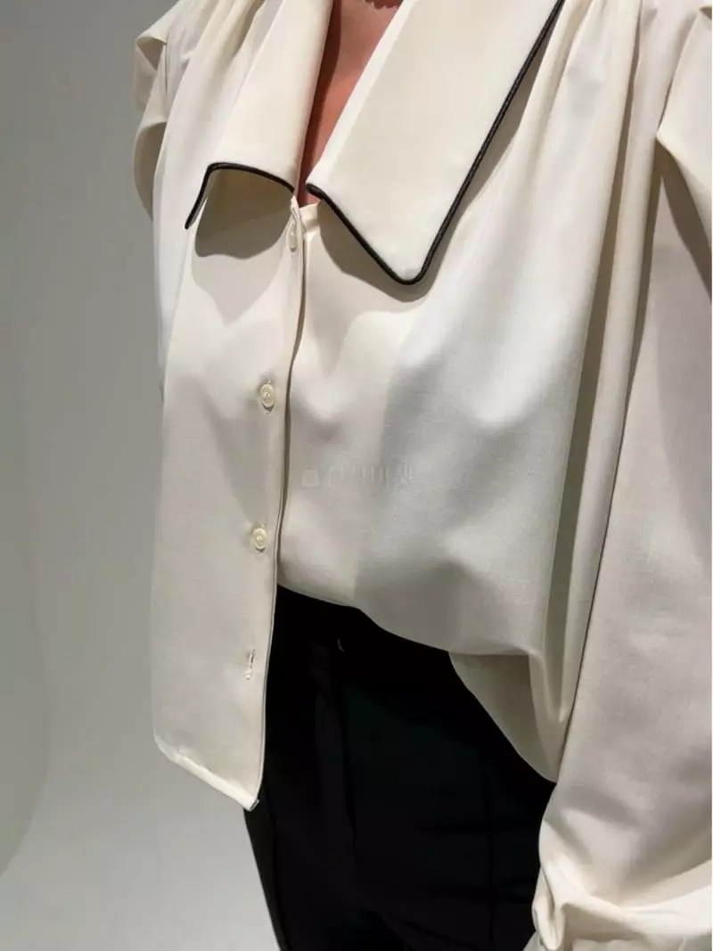 Newtro_Mood - Korean Women Fashion - #womensfashion - Pping Stripes Blouse - 4