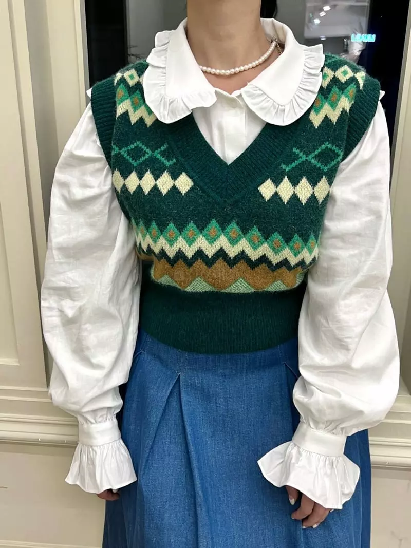 Newtro_Mood - Korean Women Fashion - #momslook - Blues Vest - 3