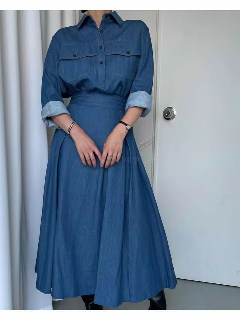 Newtro_Mood - Korean Women Fashion - #momslook - Bridge Skirt Set - 9