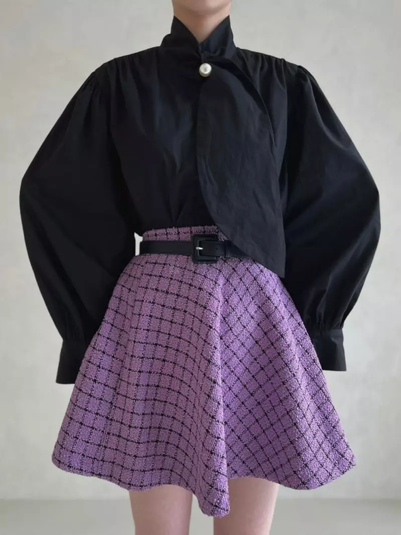 Newtro_Mood - Korean Women Fashion - #momslook - Lif Tie Blouse - 8