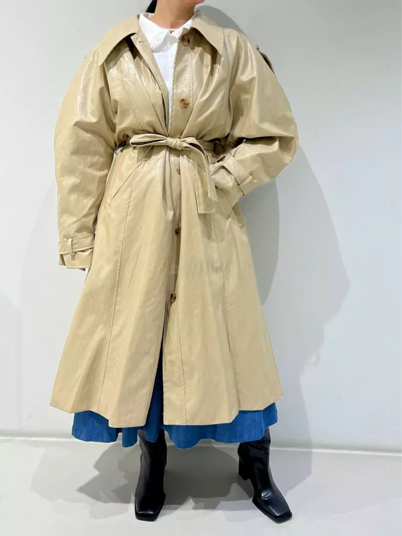 Newtro_Mood - Korean Women Fashion - #momslook - Leather Coat