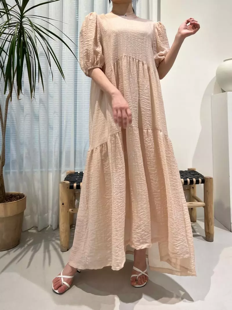 Newtro_Mood - Korean Women Fashion - #pursuepretty - Cheese Cowell One-piece - 8