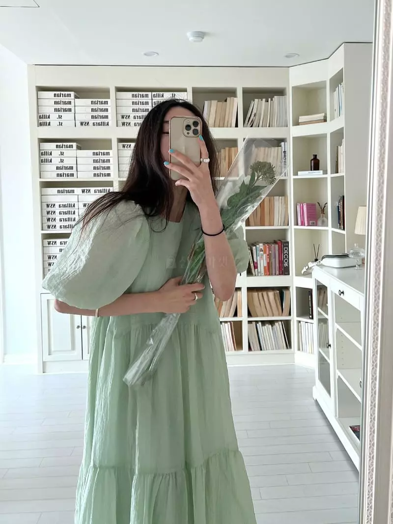 Newtro_Mood - Korean Women Fashion - #romanticstyle - Cheese Cowell One-piece - 10