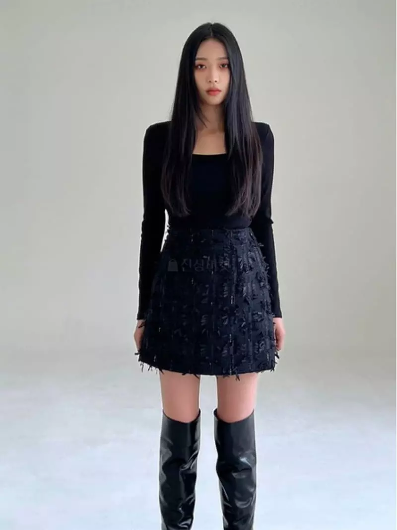 Newtro_Mood - Korean Women Fashion - #thatsdarling - Square Pad Rib Tee - 3