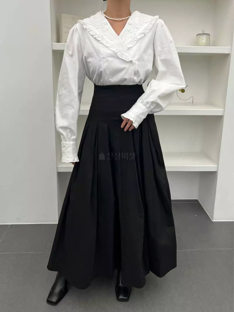 Newtro_Mood - Korean Women Fashion - #thatsdarling - Celling Pintuck Skirt - 2