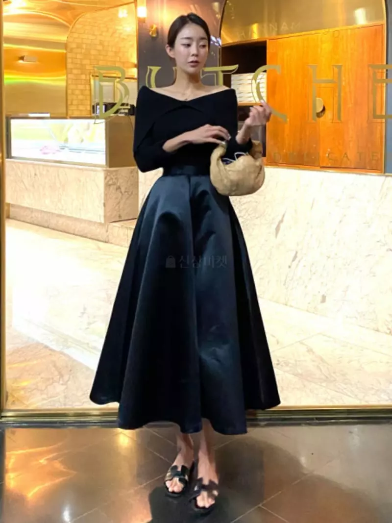 Newtro_Mood - Korean Women Fashion - #thelittlethings - Shatin Whole Skirt - 2