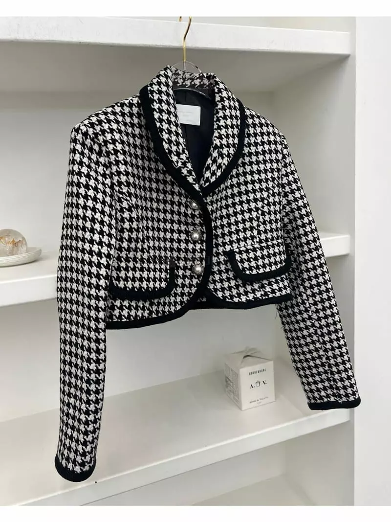 Newtro_Mood - Korean Women Fashion - #vintageinspired - Jebi Hound Short Jacket - 3