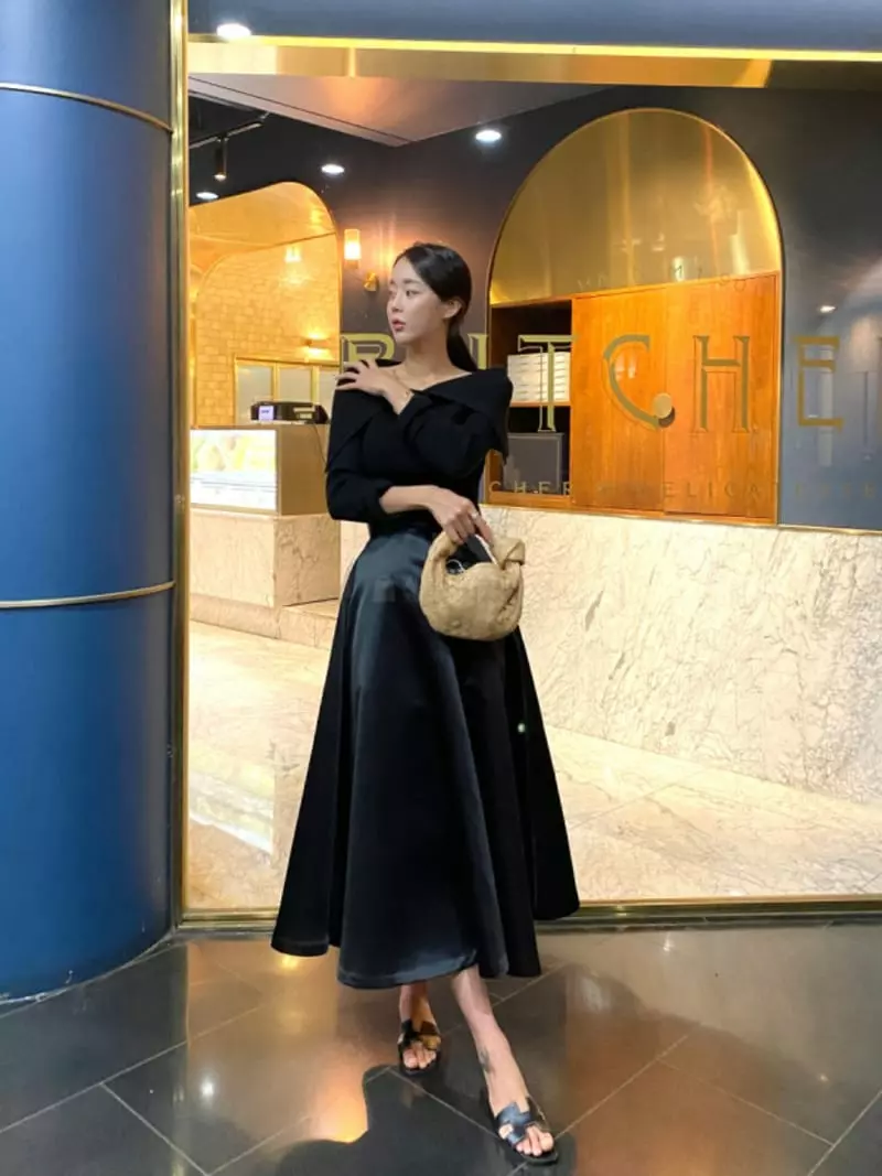 Newtro_Mood - Korean Women Fashion - #womensfashion - Shatin Whole Skirt - 6