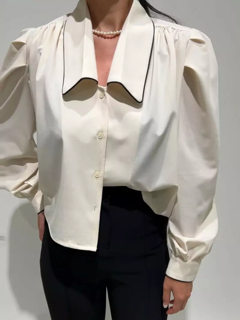 Newtro_Mood - Korean Women Fashion - #womensfashion - Pping Stripes Blouse