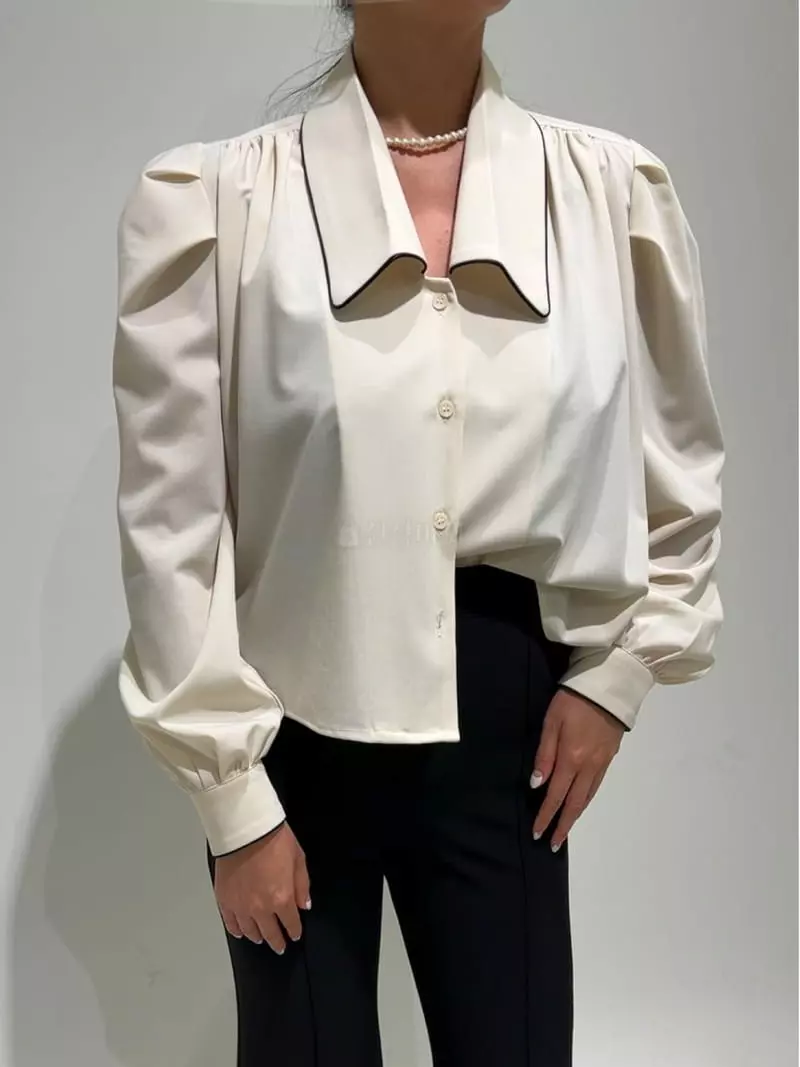 Newtro_Mood - Korean Women Fashion - #womensfashion - Pping Stripes Blouse - 3