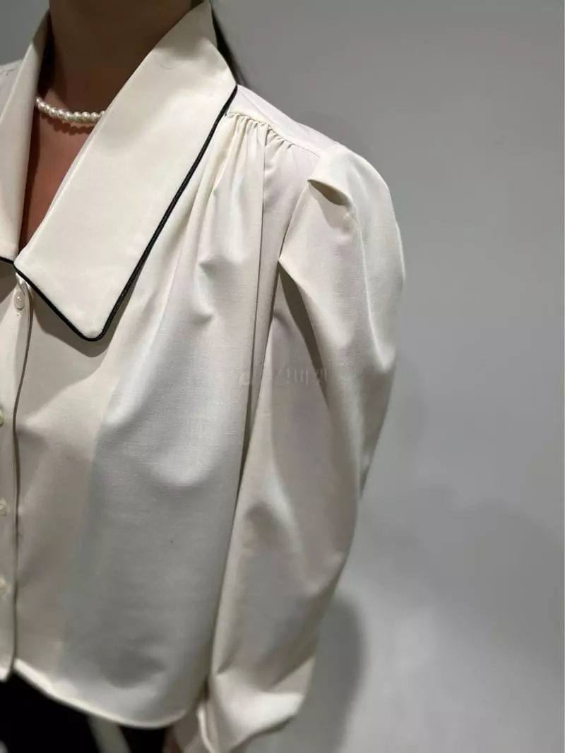 Newtro_Mood - Korean Women Fashion - #womensfashion - Pping Stripes Blouse - 5