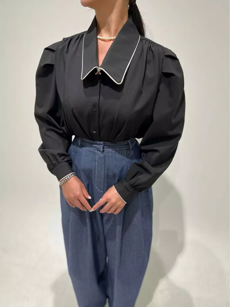 Newtro_Mood - Korean Women Fashion - #womensfashion - Pping Stripes Blouse - 7