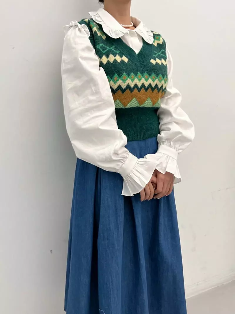 Newtro_Mood - Korean Women Fashion - #momslook - Blues Vest - 4