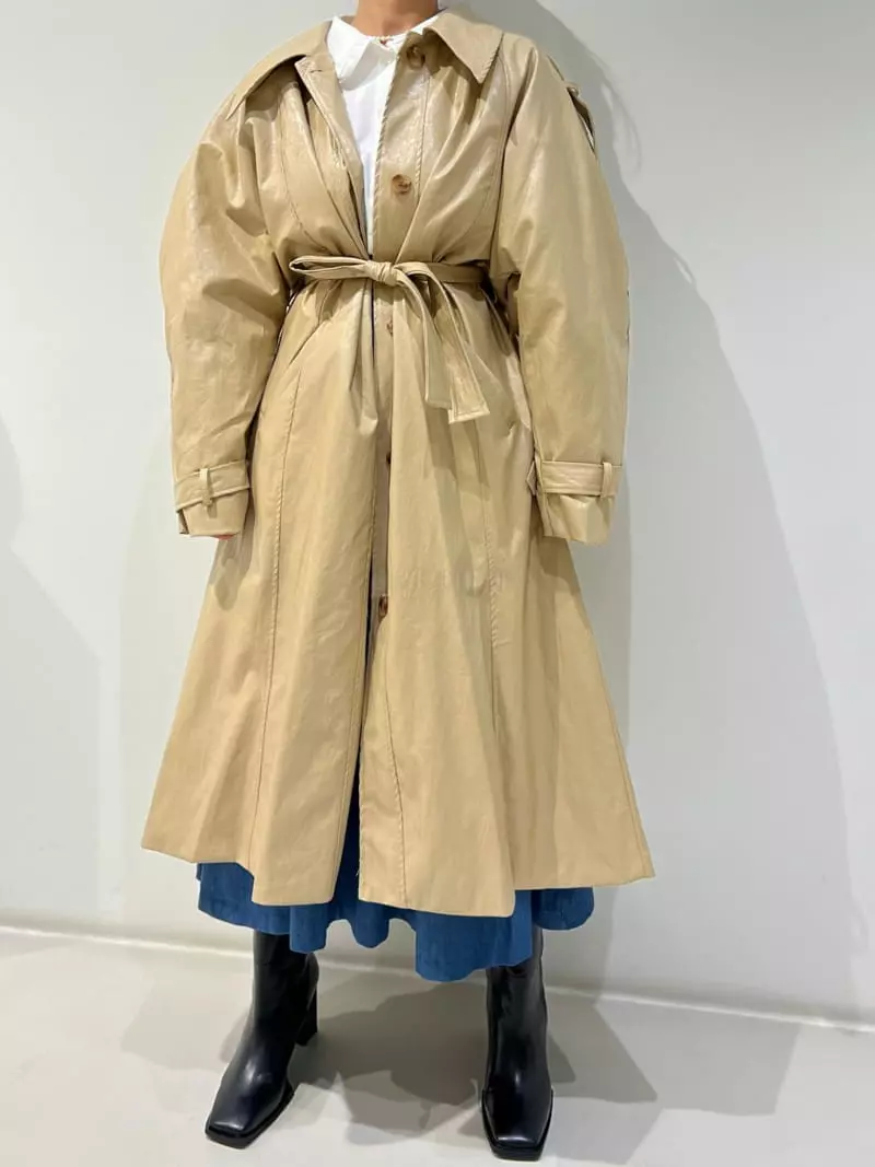 Newtro_Mood - Korean Women Fashion - #womensfashion - Leather Coat - 6