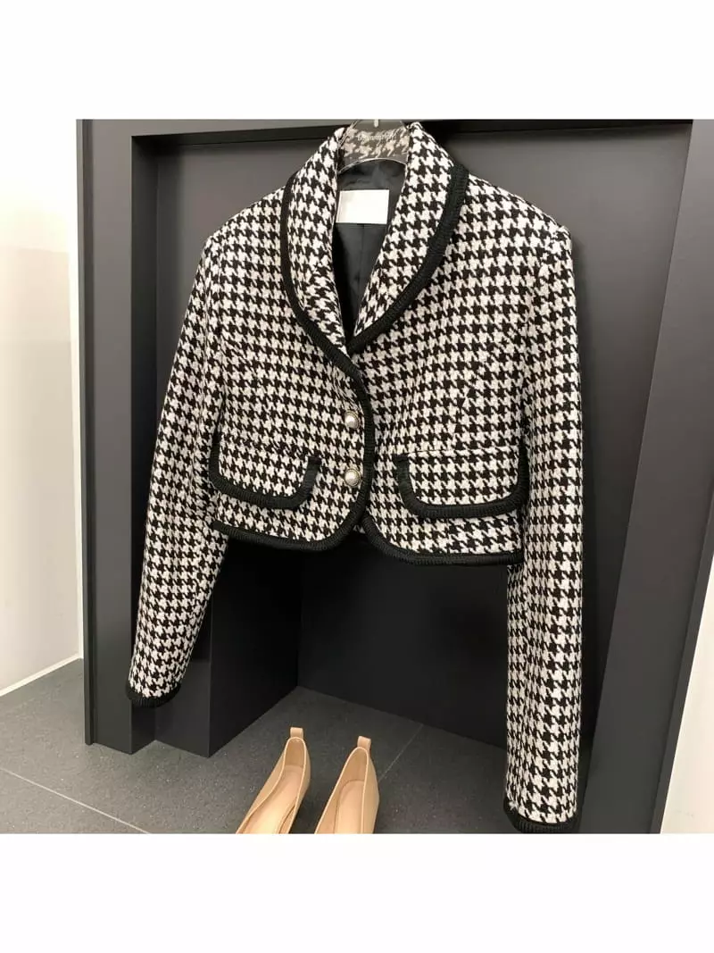 Newtro_Mood - Korean Women Fashion - #womensfashion - Jebi Hound Short Jacket - 2