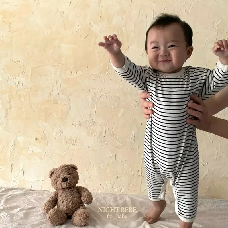 Night Bebe - Korean Baby Fashion - #babyclothing - Strieps Bodysuit - 4