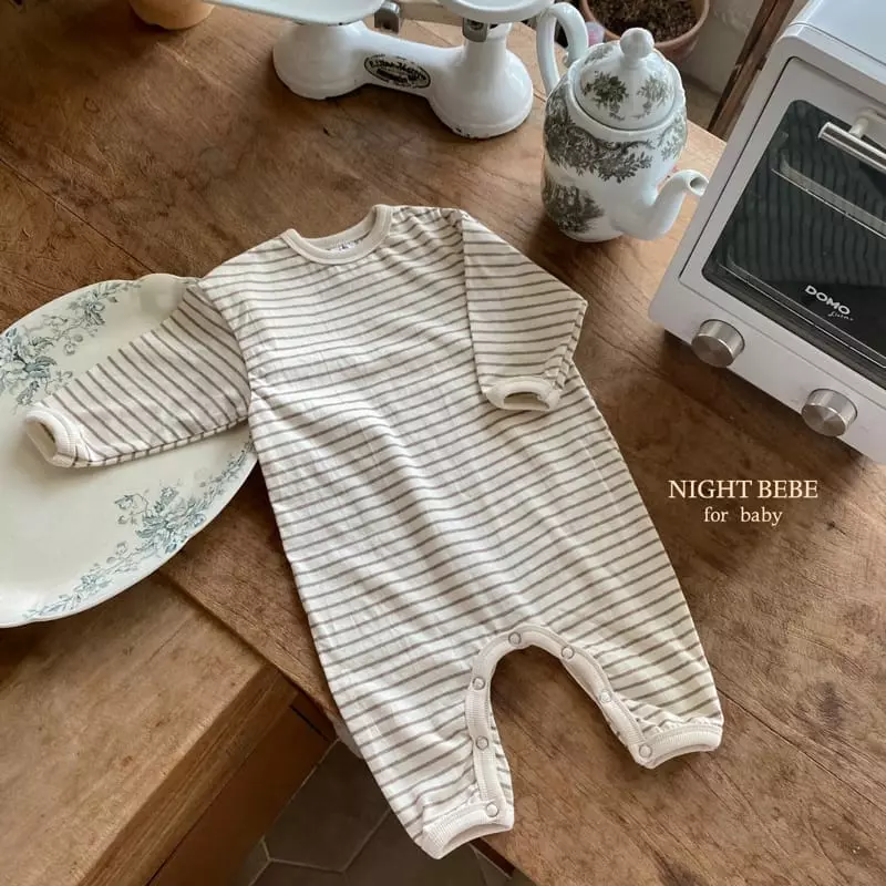 Night Bebe - Korean Baby Fashion - #babygirlfashion - Strieps Bodysuit - 6