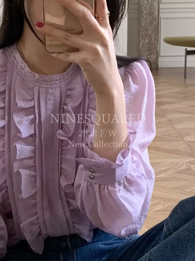 Ninesquared - Korean Women Fashion - #momslook - Huminh Blouse - 10