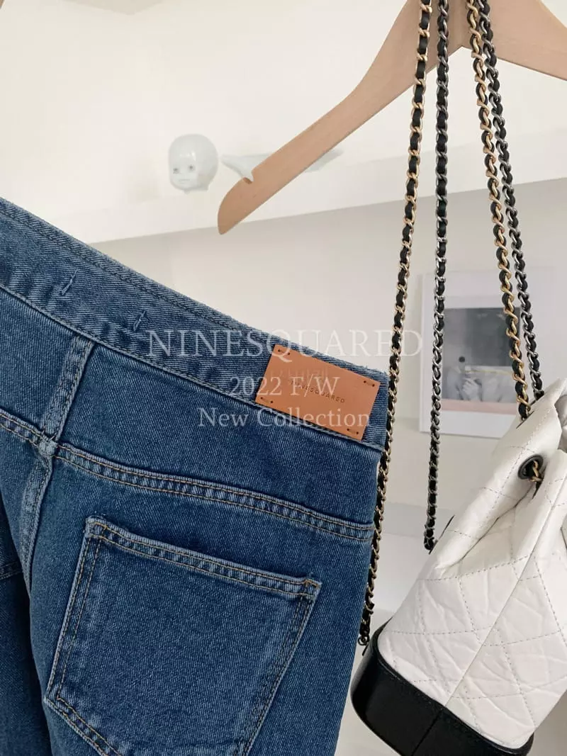 Ninesquared - Korean Women Fashion - #womensfashion - Pintuck Baggt Jeans - 4