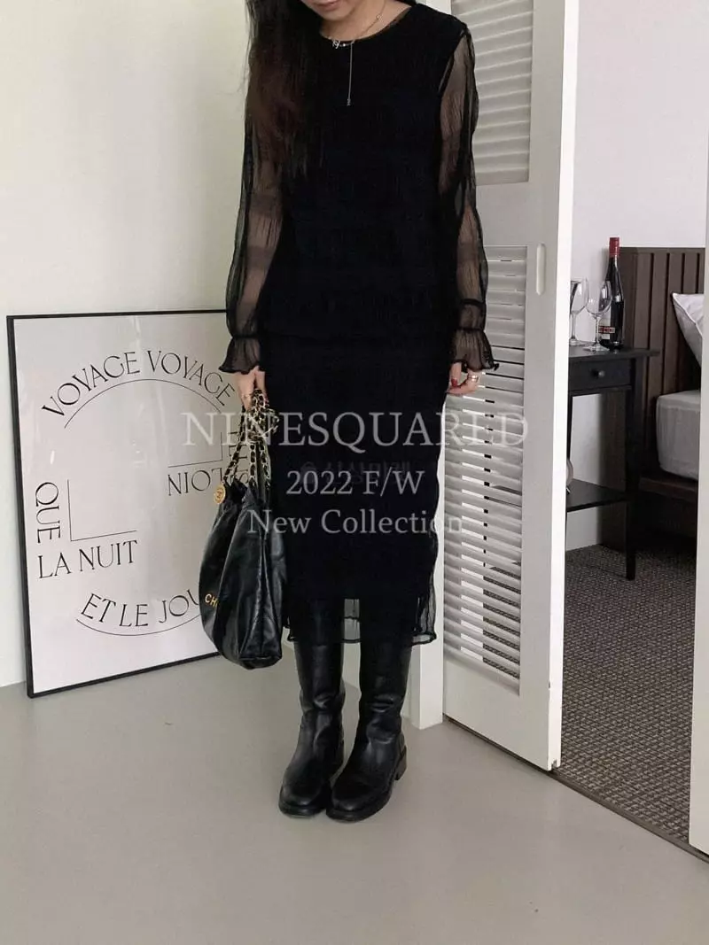 Ninesquared - Korean Women Fashion - #momslook - Plare Skirt
