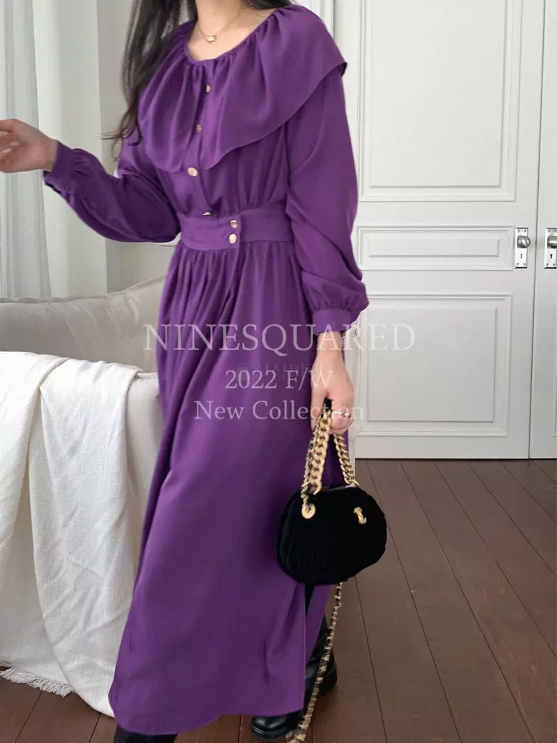 Ninesquared - Korean Women Fashion - #momslook - Purple One-piece - 12
