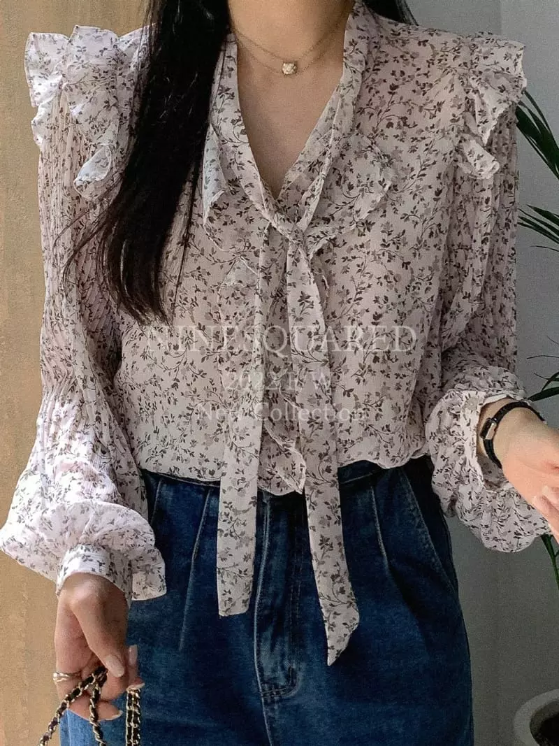Ninesquared - Korean Women Fashion - #momslook - Croni Blouse - 12