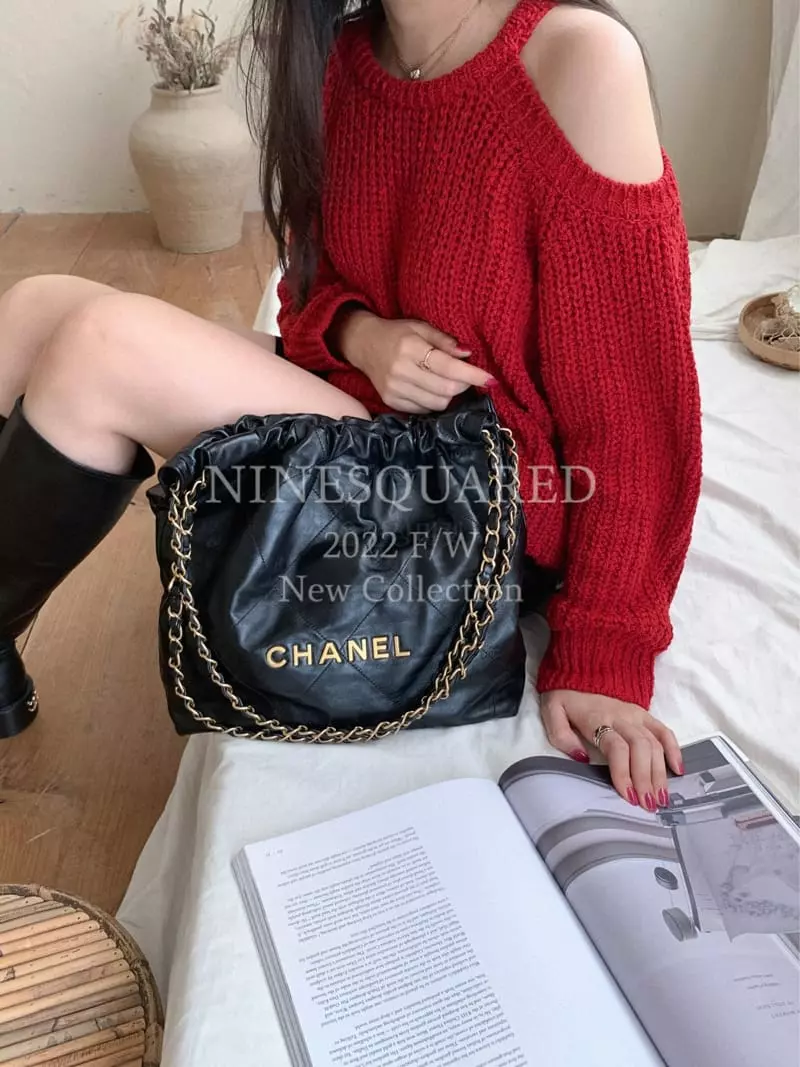 Ninesquared - Korean Women Fashion - #momslook - Cacao Knit Tee - 3