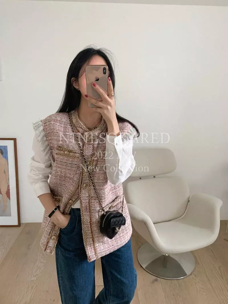 Ninesquared - Korean Women Fashion - #momslook - Aens Vest - 2