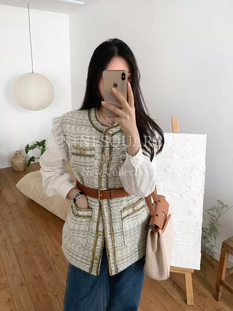 Ninesquared - Korean Women Fashion - #momslook - Aens Vest - 4