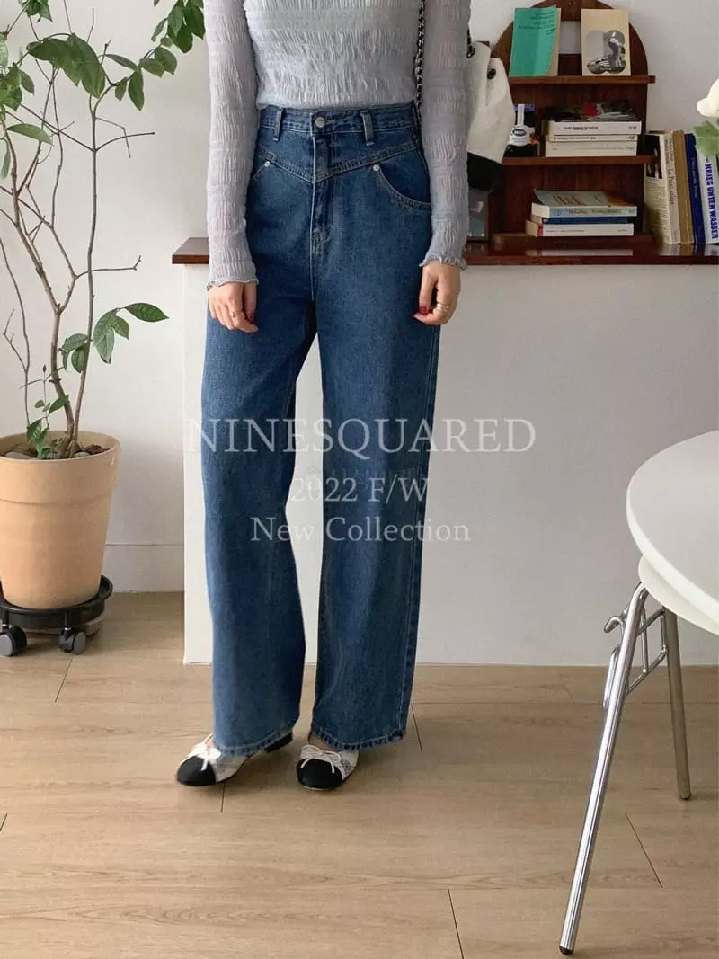 Ninesquared - Korean Women Fashion - #momslook - V Jeans - 11