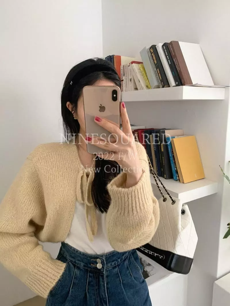 Ninesquared - Korean Women Fashion - #momslook - Bolero Knit Tee - 8