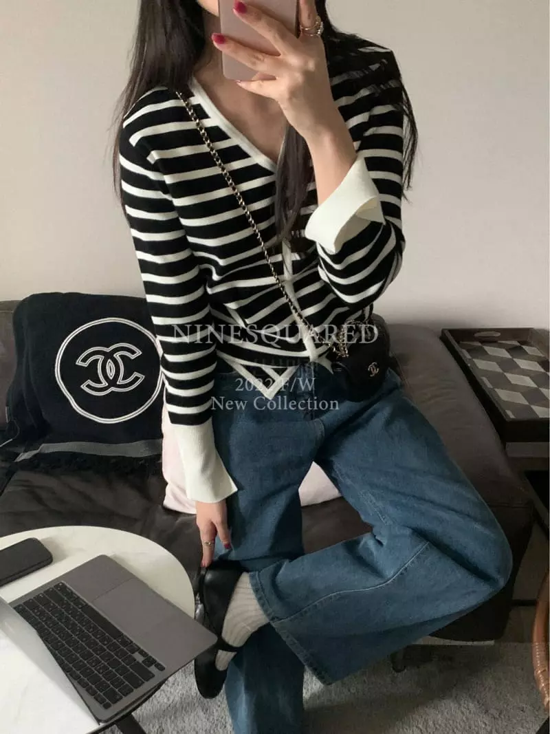 Ninesquared - Korean Women Fashion - #momslook - Liwood Knit Tee - 6