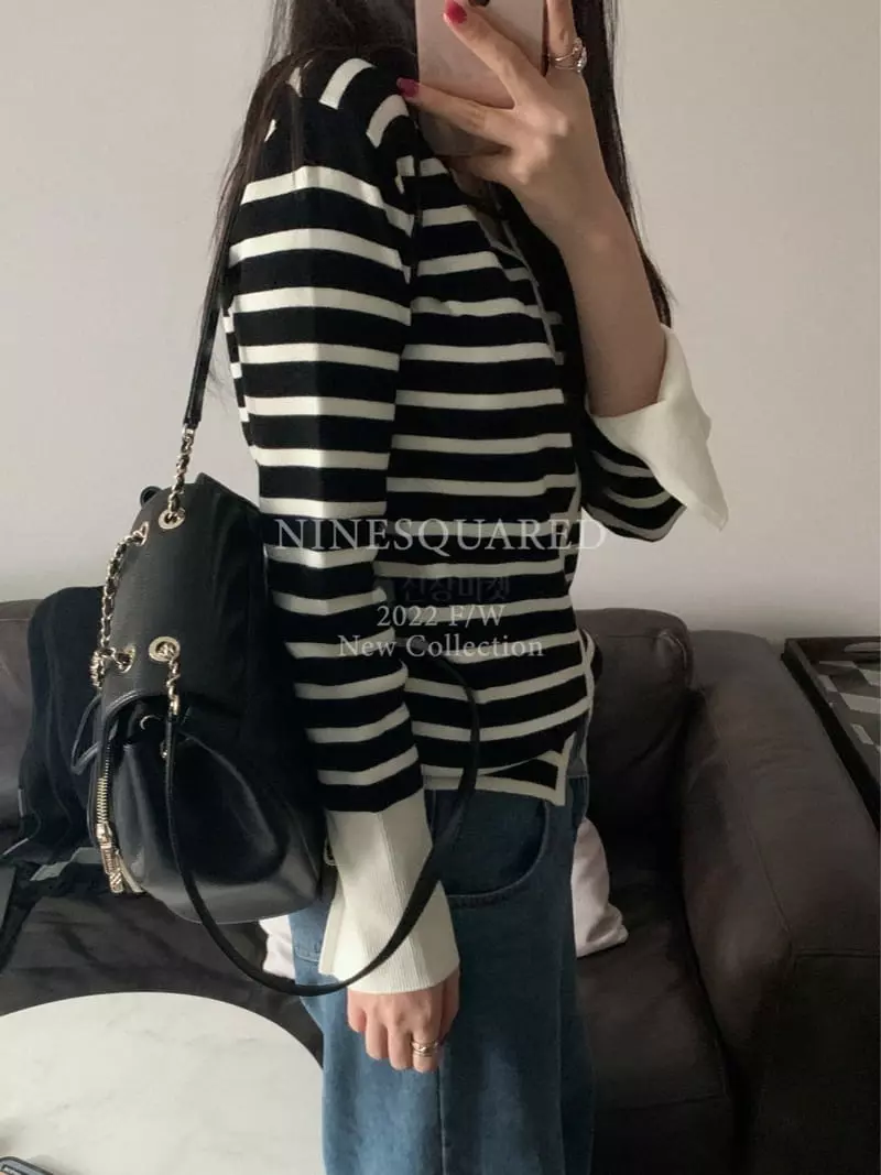 Ninesquared - Korean Women Fashion - #momslook - Liwood Knit Tee - 8