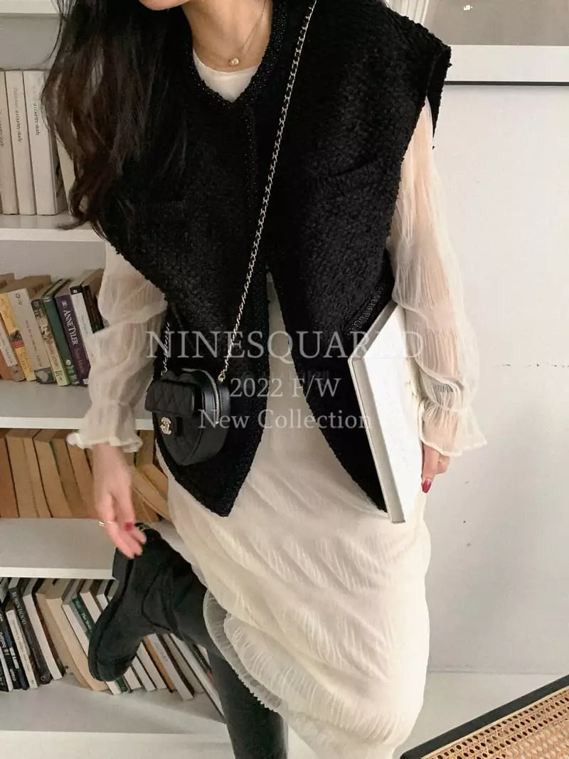 Ninesquared - Korean Women Fashion - #pursuepretty - New Maison Vest jacket - 6