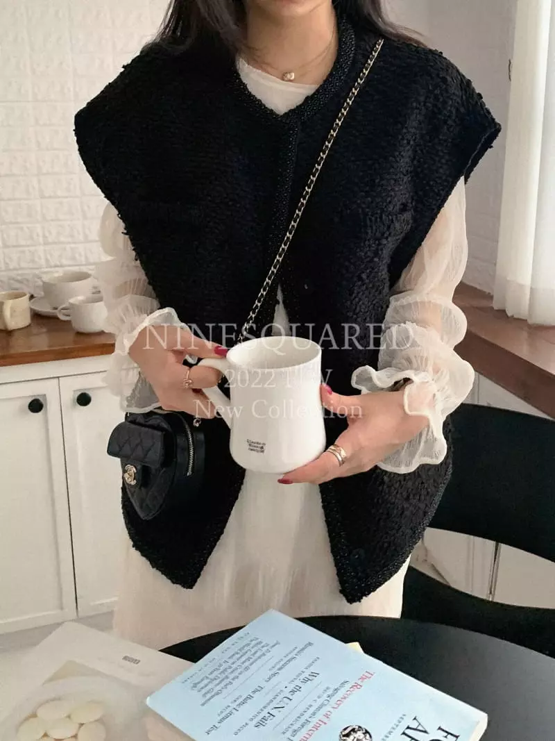 Ninesquared - Korean Women Fashion - #restrostyle - New Maison Vest jacket - 7
