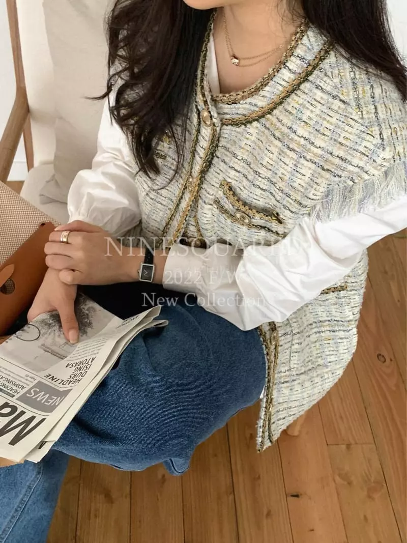 Ninesquared - Korean Women Fashion - #romanticstyle - Aens Vest - 10