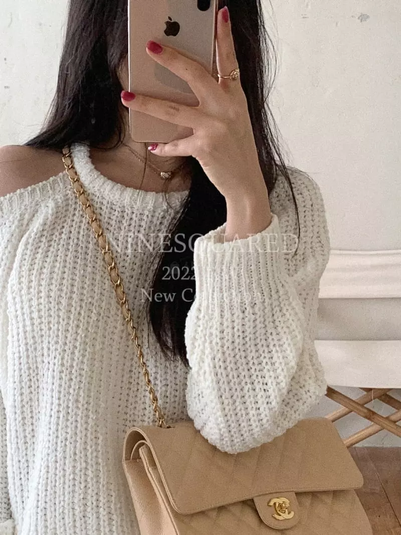 Ninesquared - Korean Women Fashion - #womensfashion - Cacao Knit Tee - 6