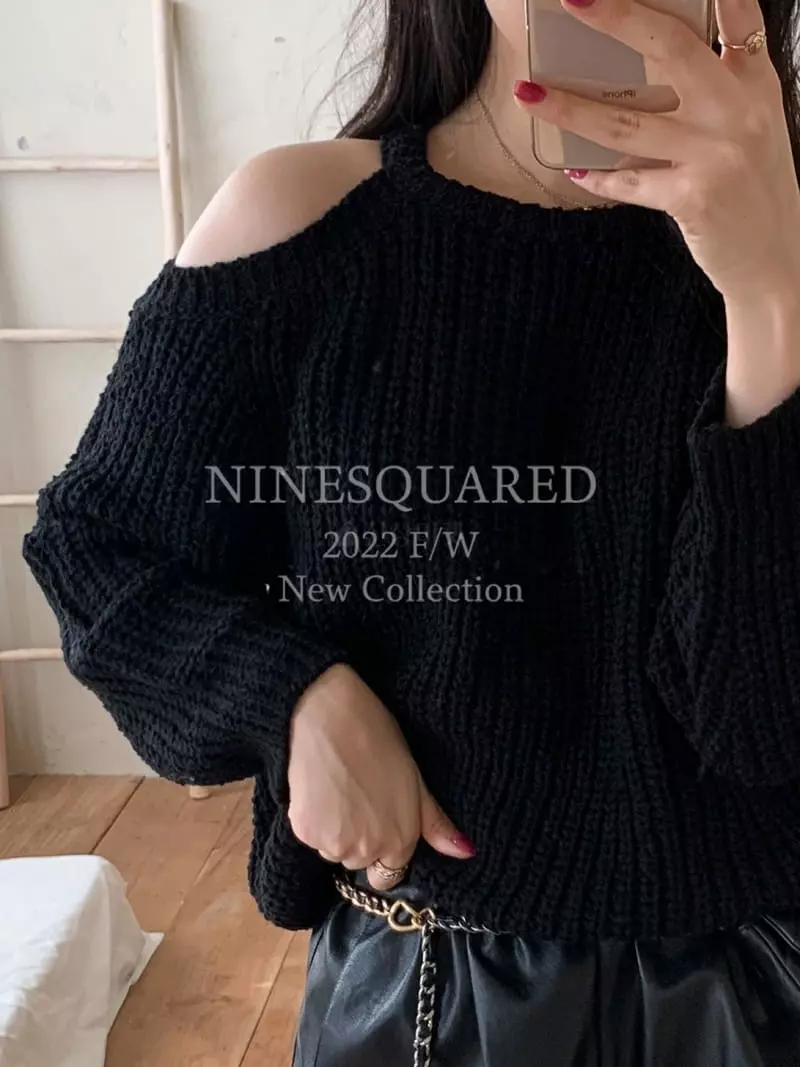 Ninesquared - Korean Women Fashion - #womensfashion - Cacao Knit Tee - 8