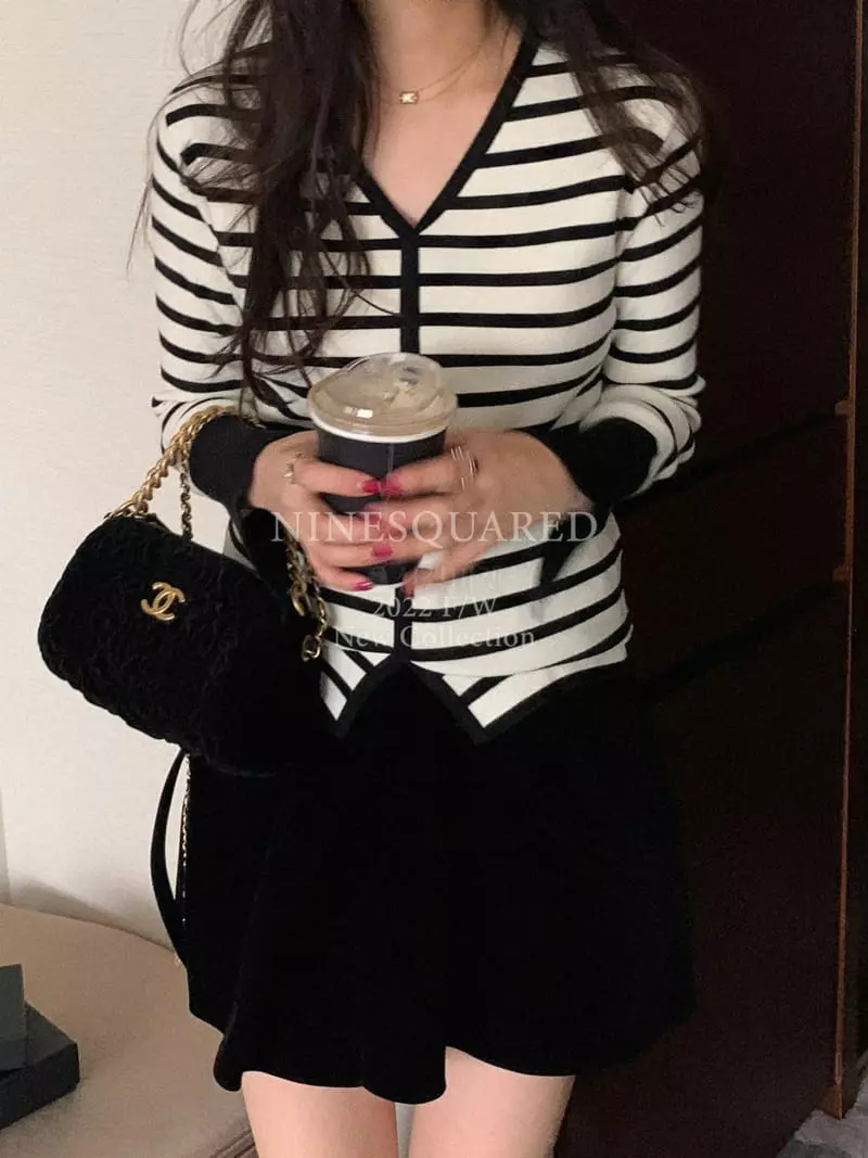 Ninesquared - Korean Women Fashion - #womensfashion - Liwood Knit Tee - 11