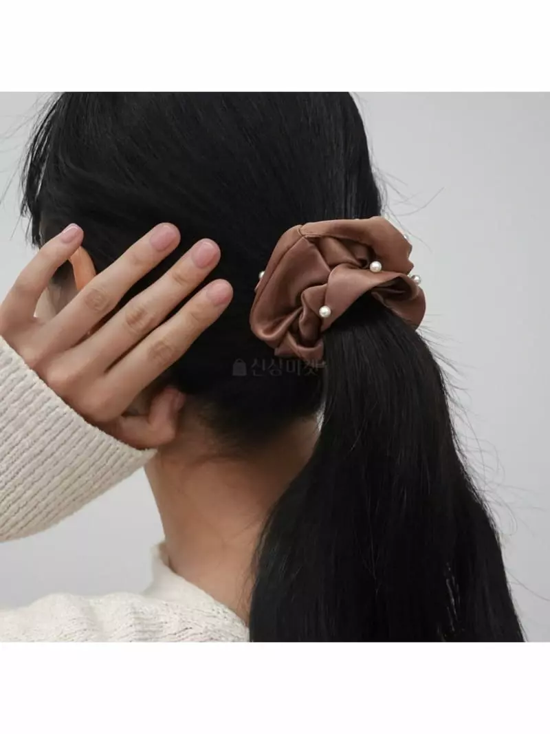 Noii - Korean Women Fashion - #momslook - H1558 Scrunchy Hairring - 2
