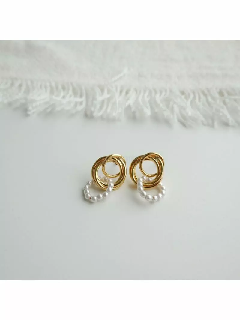 Noii - Korean Women Fashion - #momslook - E1750 Earring - 3