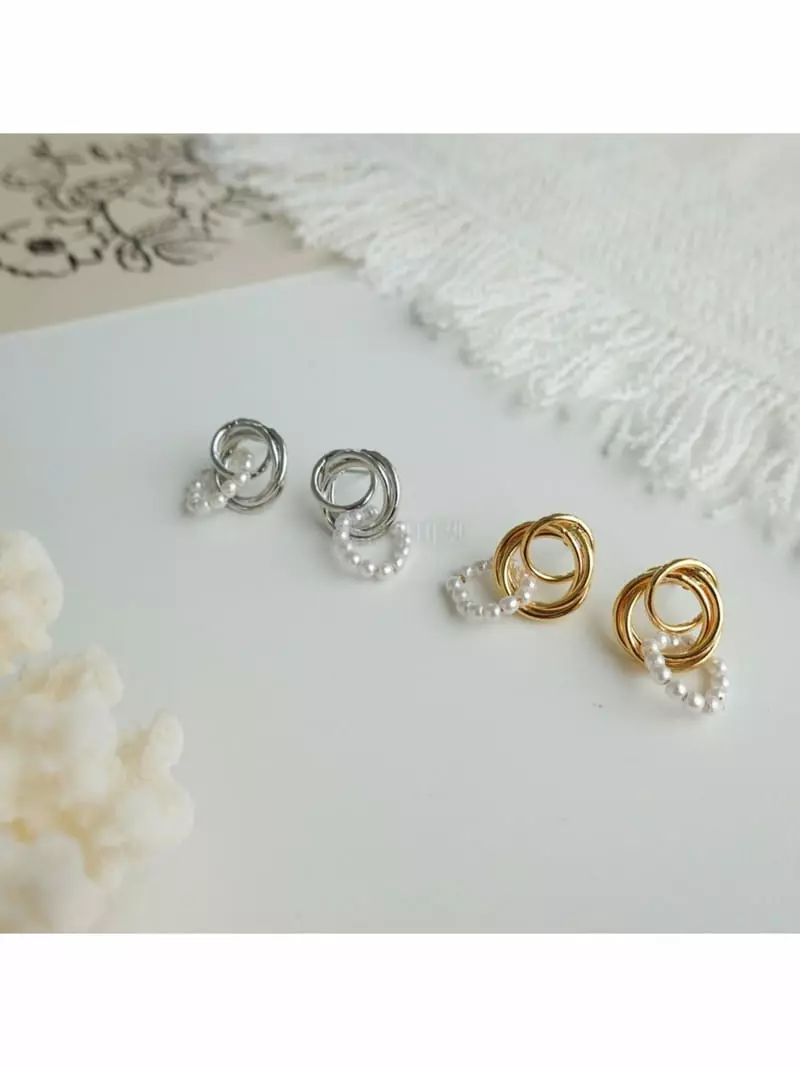 Noii - Korean Women Fashion - #momslook - E1750 Earring - 5