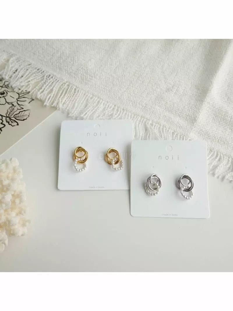 Noii - Korean Women Fashion - #momslook - E1750 Earring - 7